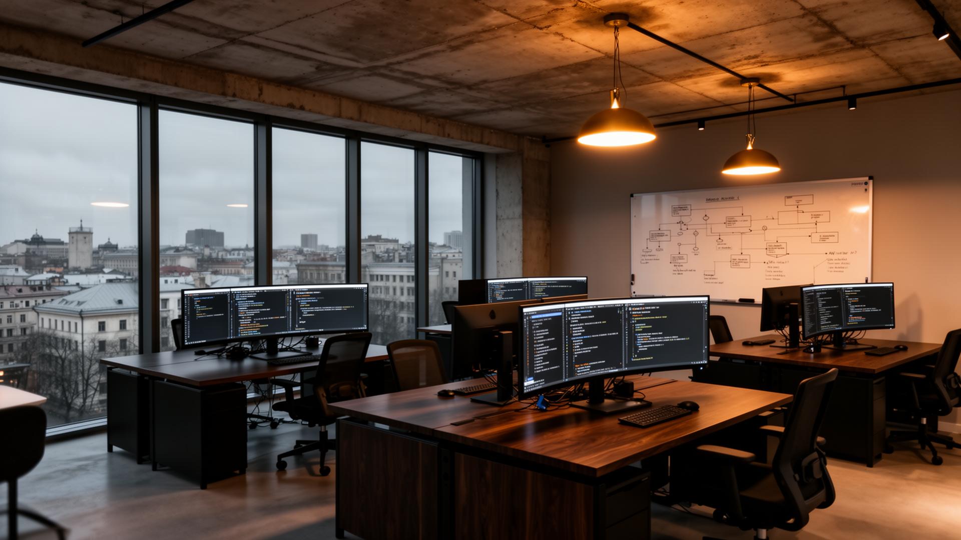 Modern software development office